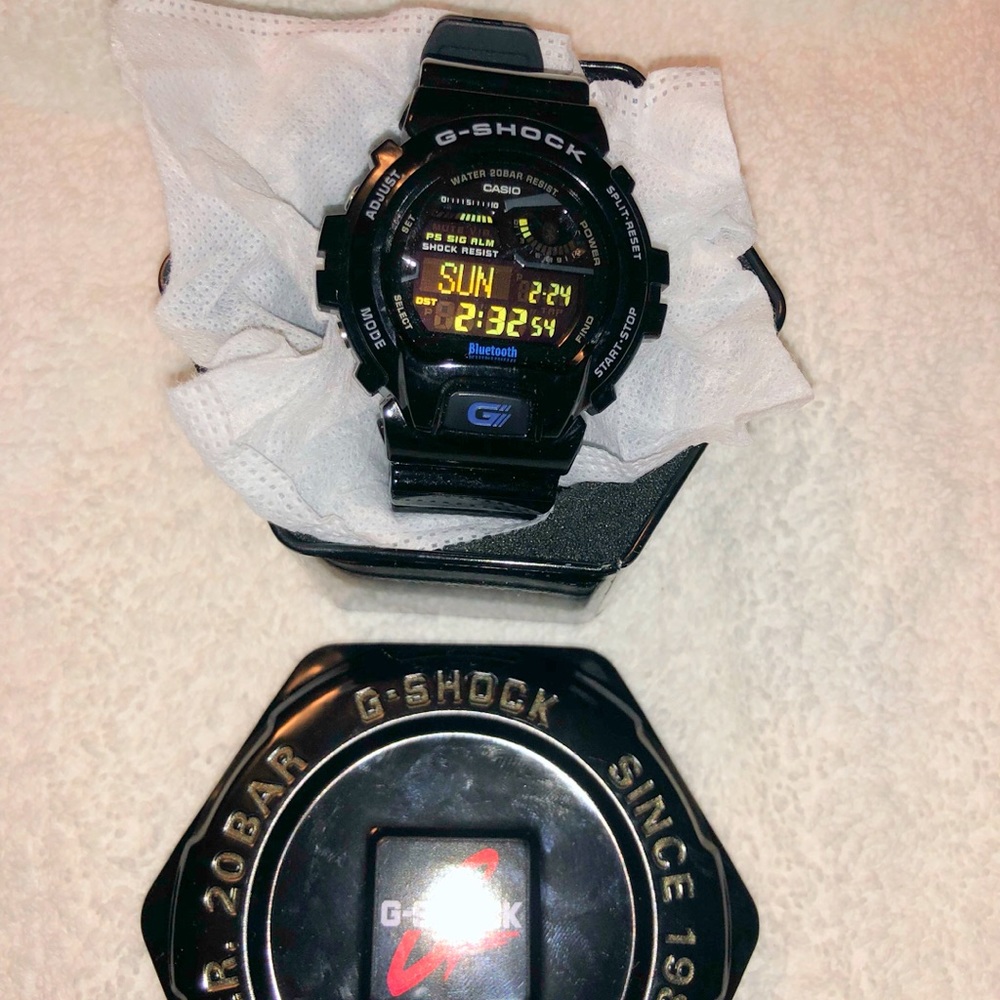 Black G-SHOCK sports watch